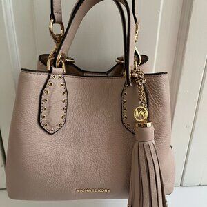 Michael Kors Nude Pink Crossbody Bag with Large Tassel